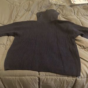 Ladies Ralph Lauren Navy Ribbed Turtleneck